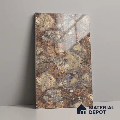 Marble Fluted Look LM 21112 E Volcanic Burst High Gloss Finish 8 ft x 4 ft Decorative Laminate - 1 mm | Suitable for TV Unit, Wardrobe, Kitchen Cabinets