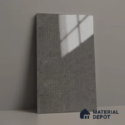 Marble Fluted Look LM 21113 D Urban Stone High Gloss Finish 8 ft x 4 ft Decorative Laminate - 1 mm | Suitable for TV Unit, Wardrobe, Kitchen Cabinets