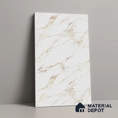 LM 21115 Auresta White Super Matte Super Matte Finish 8 ft x 4 ft Decorative Laminate - 1 mm | Suitable for TV Unit, Wardrobe, Kitchen Cabinets