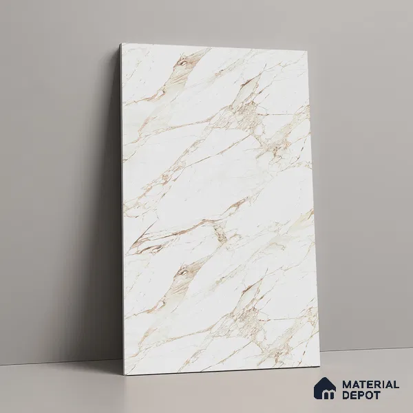 LM 21115 Auresta White Super Matte Super Matte Finish 8 ft x 4 ft Decorative Laminate - 1 mm | Suitable for TV Unit, Wardrobe, Kitchen Cabinets