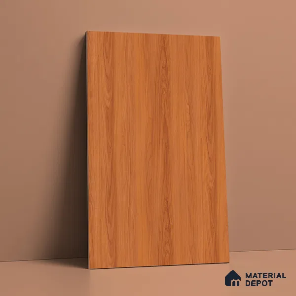 Wooden Look LM 21117 Saffron Wood Vertical Touch Texture Finish 8 ft x 4 ft Decorative Laminate - 1 mm | Suitable for TV Unit, Wardrobe, Kitchen Cabinets