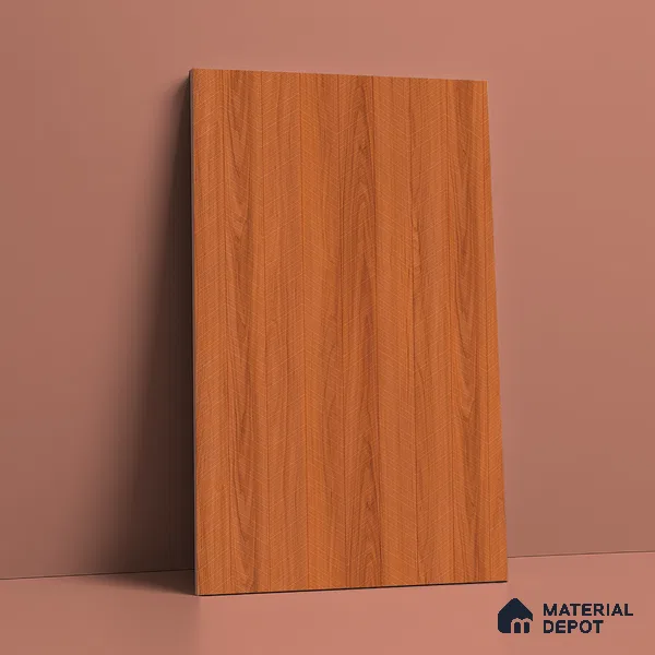 Wooden Look LM 21117 C Saffron Wood Zig Wave Texture Finish 8 ft x 4 ft Decorative Laminate - 1 mm | Suitable for TV Unit, Wardrobe, Kitchen Cabinets
