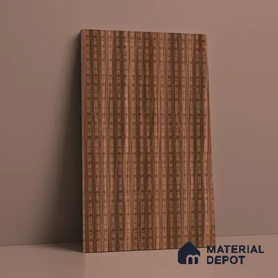 Patterened Look LM 21118 Castano Rich Cube Texture Finish 8 ft x 4 ft Decorative Laminate - 1 mm | Suitable for Bedroom, TV Unit, Wardrobe