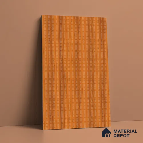 Patterned Look LM 21119 B Classic Timber Cube Texture Finish 8 ft x 4 ft Decorative Laminate - 1 mm | Suitable for Bedroom, TV Unit, Wardrobe