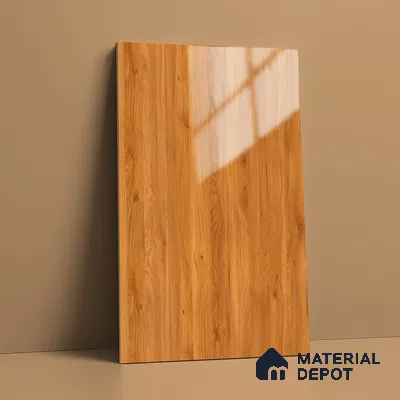 Wooden Look LM 21123 C Amberveil Wooden High Gloss Finish 8 ft x 4 ft Decorative Laminate - 1 mm | Suitable for TV Unit, Wardrobe, Kitchen Cabinets
