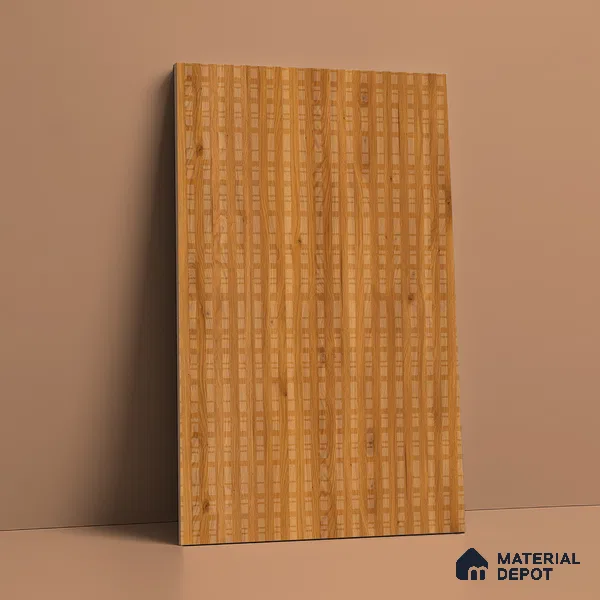 Patterned Look LM 21124 Valmere Oak Cube Texture Finish 8 ft x 4 ft Decorative Laminate - 1 mm | Suitable for Bedroom, TV Unit, Wardrobe