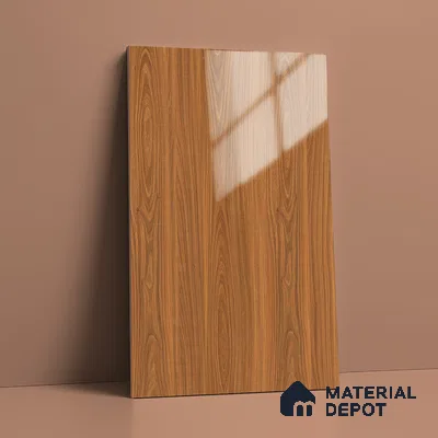 Wooden Look LM 21125 Montevec Wood Wooden High Gloss Finish 8 ft x 4 ft Decorative Laminate - 1 mm | Suitable for TV Unit, Wardrobe, Kitchen Cabinets