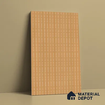 Patterned Look LM 21129 B Honey Wood Cube Texture Finish 8 ft x 4 ft Decorative Laminate - 1 mm | Suitable for Bedroom, TV Unit, Wardrobe