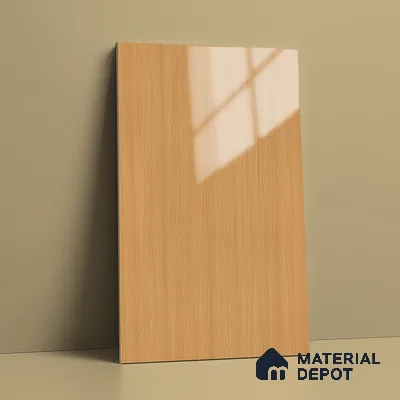 Wooden Look LM 21129 D Honey Wood Wooden High Gloss Finish 8 ft x 4 ft Decorative Laminate - 1 mm | Suitable for TV Unit, Wardrobe, Kitchen Cabinets