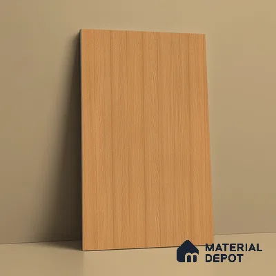 Wooden Look LM 21129 F Honey Wood Zig Wave Texture Finish 8 ft x 4 ft Decorative Laminate - 1 mm | Suitable for TV Unit, Wardrobe, Kitchen Cabinets