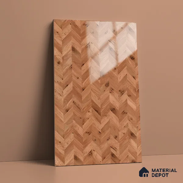 Wooden Look LM 21130 C Wanut Weave Wooden High Gloss Finish 8 ft x 4 ft Decorative Laminate - 1 mm | Suitable for TV Unit, Wardrobe, Kitchen Cabinets