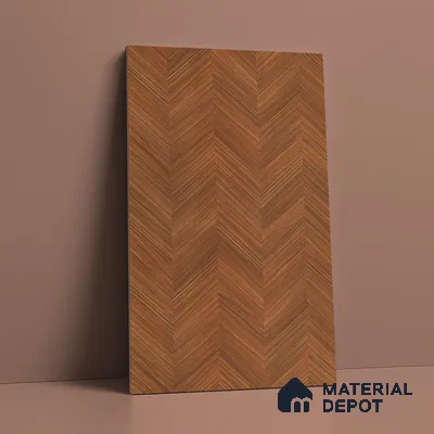 Wooden Look LM 21131 Royal Teakline Regal Walnut Texture Finish 8 ft x 4 ft Decorative Laminate - 1 mm | Suitable for TV Unit, Wardrobe, Kitchen Cabinets