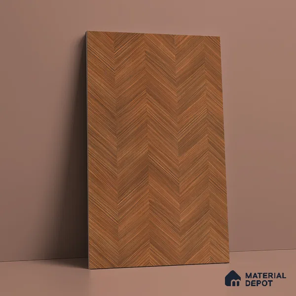 Wooden Look LM 21131 Royal Teakline Regal Walnut Texture Finish 8 ft x 4 ft Decorative Laminate - 1 mm | Suitable for TV Unit, Wardrobe, Kitchen Cabinets