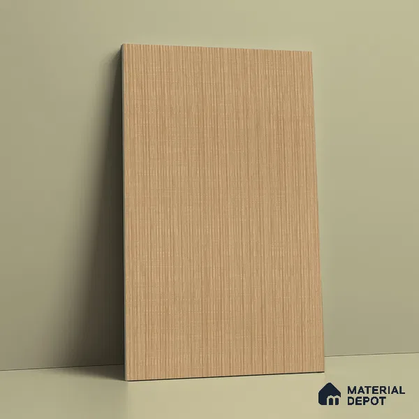 Wooden Fluted Look LM 21133 Granello Oak Light Fine Texture Finish 8 ft x 4 ft Decorative Laminate - 1 mm | Suitable for TV Unit, Wardrobe, Kitchen Cabinets