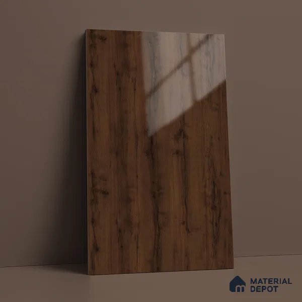 Wooden Look HGL 534 Puhigh Gloss Urban Veneer 8 ft x 4 ft Laminate - 1 mm | Suitable for TV Unit, Wardrobe, Kitchen Cabinets