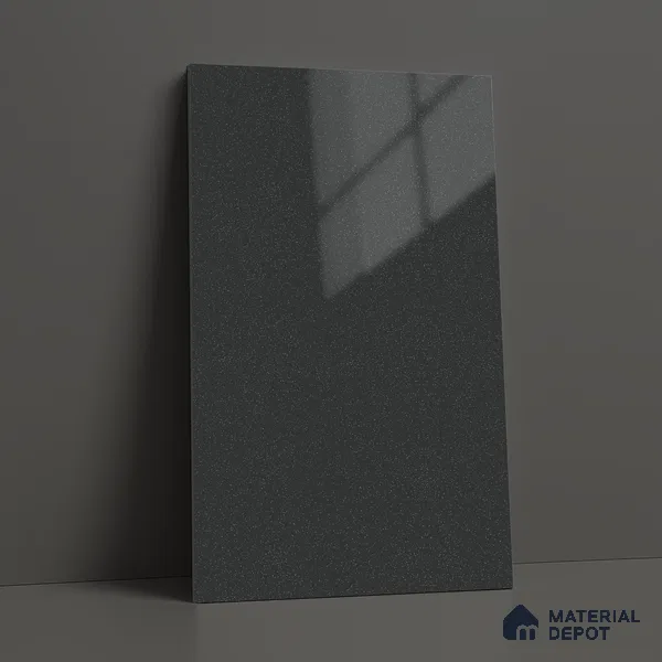 LM 21469 GraPhite Grey 8 ft x 4 ft Glossy Finish Decorative Laminate - 1 mm | Suitable for Living Room, Kitchen, Office