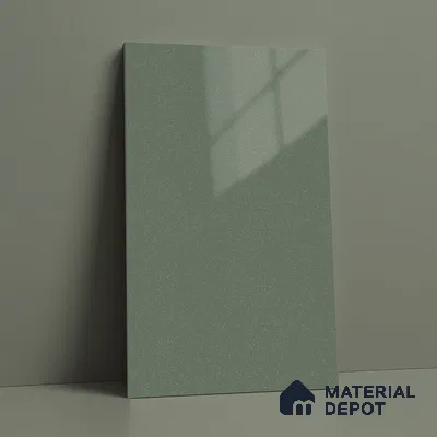 LM 21470 Moss Green 8 ft x 4 ft Glossy Finish Decorative Laminate - 1 mm | Suitable for Living Room, Kitchen, Office