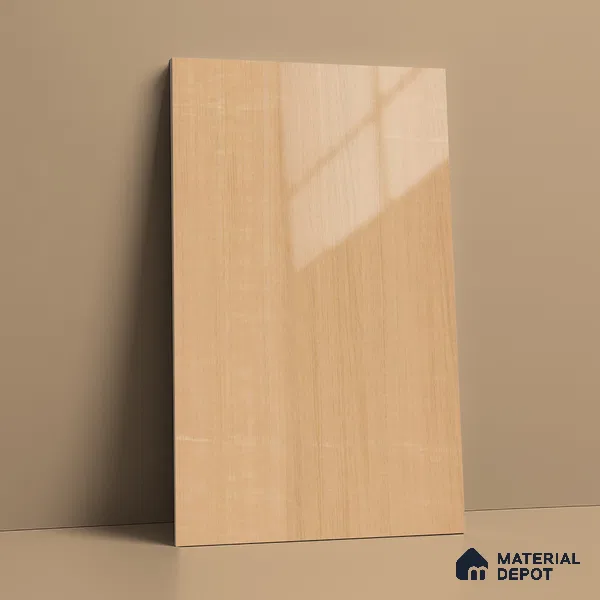 Wooden Look LM 21482 Barley Birch 8 ft x 4 ft Glossy Finish Decorative Laminate - 1 mm | Suitable for TV Unit, Wardrobe, Kitchen Cabinets