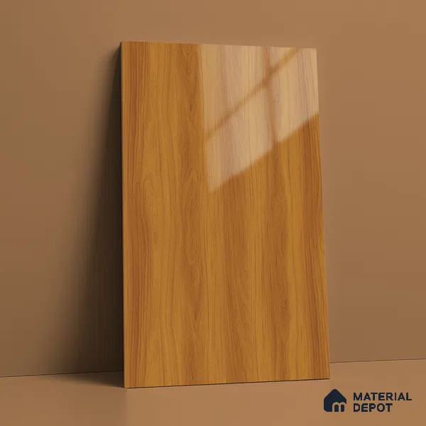 Wooden Look LM 21554 Toasted Hazelnut 8ft x 4ft Texture Finish Decorative Laminate - 1 mm | Suitable for TV Unit, Wardrobe, Kitchen Cabinets