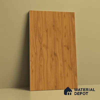 Wooden Look LM 21563 Clementine Teak 8ft x 4ft Texture Finish Decorative Laminate - 1 mm | Suitable for TV Unit, Wardrobe, Kitchen Cabinets