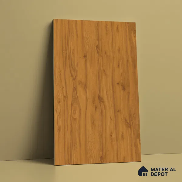 Wooden Look LM 21563 Clementine Teak 8ft x 4ft Texture Finish Decorative Laminate - 1 mm | Suitable for TV Unit, Wardrobe, Kitchen Cabinets