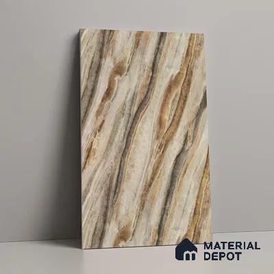 Marble Look LM 21568 Iiiusion Bronze Marble 8ft x 4ft Texture Finish Decorative Laminate - 1 mm | Suitable for TV Unit, Wardrobe, Kitchen Cabinets