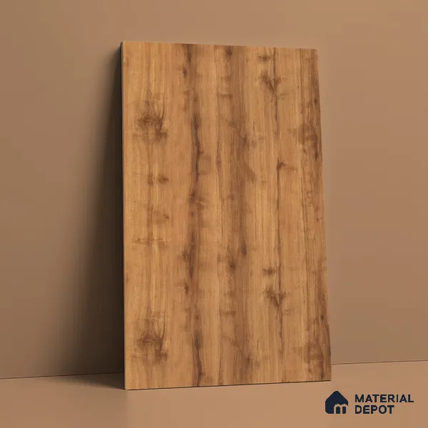 Wooden Look LM 21589 Natural Teak 8ft x 4ft Texture Finish Decorative Laminate - 1 mm | Suitable for TV Unit, Wardrobe, Kitchen Cabinets