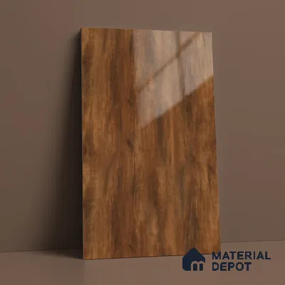Wooden Look LM 21593 Sunny Yew 8ft x 4ft High Gloss Finish Decorative Laminate - 1 mm | Suitable for TV Unit, Wardrobe, Kitchen Cabinets