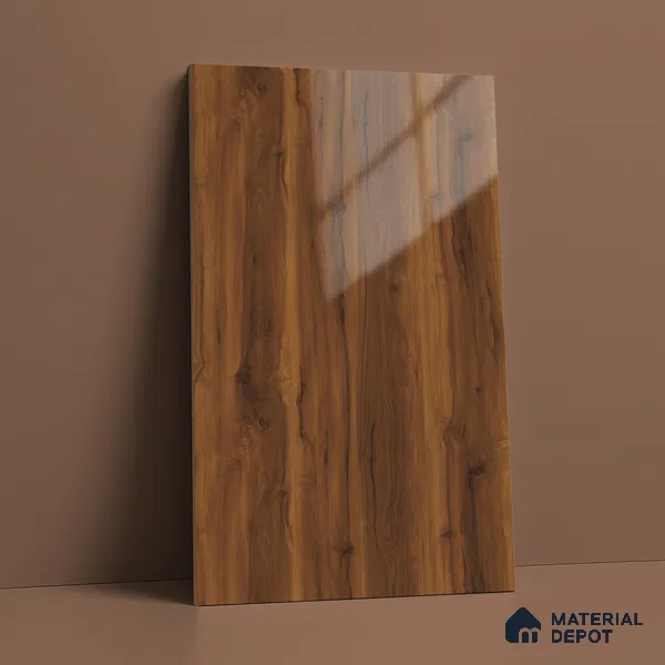 Wooden Look LM 21594 Splendid Oak 8ft x 4ft High Gloss Finish Decorative Laminate - 1 mm | Suitable for TV Unit, Wardrobe, Kitchen Cabinets