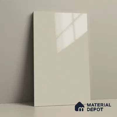 LM 21597 Frosty White 8ft x 4ft High Gloss Finish Decorative Laminate - 1 mm | Suitable for Living Room, Kitchen, Office