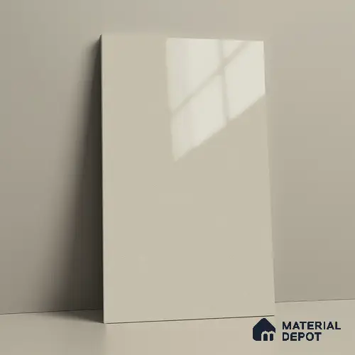 LM 21597 Frosty White 8ft x 4ft High Gloss Finish Decorative Laminate - 1 mm | Suitable for Living Room, Kitchen, Office