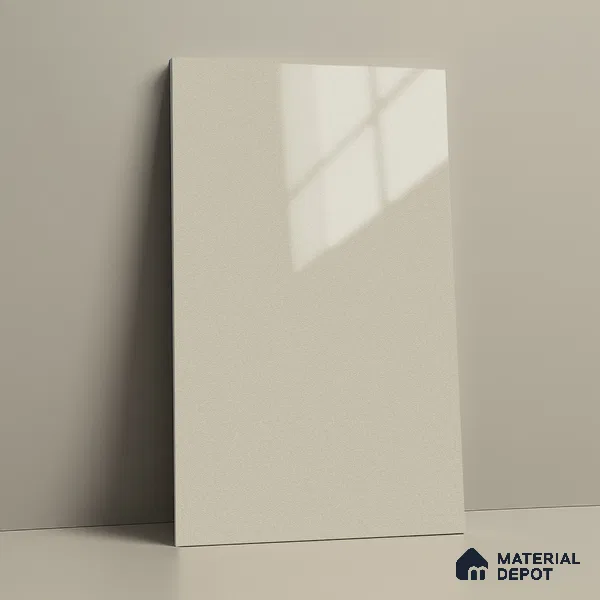 LM 21597 Frosty White 8ft x 4ft High Gloss Finish Decorative Laminate - 1 mm | Suitable for Living Room, Kitchen, Office