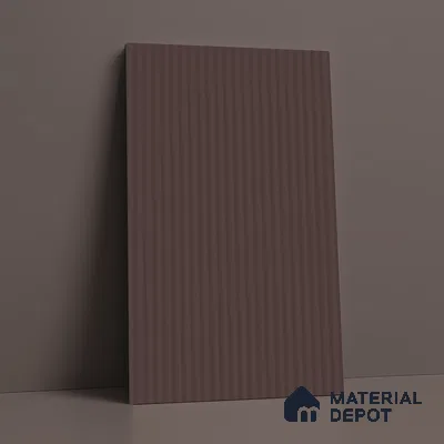 Fluted Solid Color Look LM 21625 Rose Gold 8ft x 4ft Texture Finish Decorative Laminate - 1 mm | Suitable for TV Unit, Wardrobe, Kitchen Cabinets