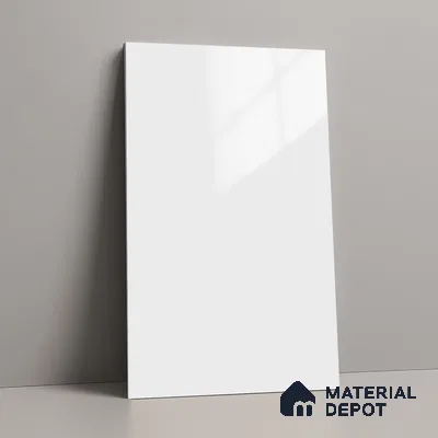 GA 4001 8 ft x 4 ft High Gloss Finish 6H Antiscratch Acrylic Laminate - 1.5 mm | Suitable for Living Room, Kitchen, Office | Matching Edgeband Code EB 4001