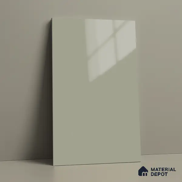 GA 4008 8 ft x 4 ft High Gloss Finish 6H Antiscratch Acrylic Laminate - 1.5 mm | Suitable for Living Room, Kitchen, Office | Matching Edgeband Code EB 4008