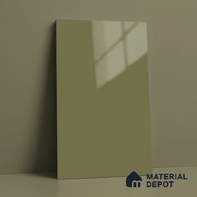 GA 4009 8 ft x 4 ft High Gloss Finish 6H Antiscratch Acrylic Laminate - 1.5 mm | Suitable for Living Room, Kitchen, Office | Matching Edgeband Code EB 4009