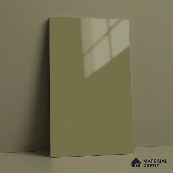 GA 4009 8 ft x 4 ft High Gloss Finish 6H Antiscratch Acrylic Laminate - 1.5 mm | Suitable for Living Room, Kitchen, Office | Matching Edgeband Code EB 4009
