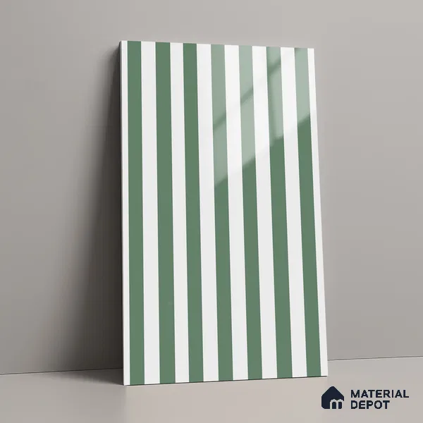 GA 4111 8 ft x 4 ft Stripe Matte Finish 6H Antiscratch Acrylic Laminate - 1.5 mm | Suitable for Living Room, Kitchen, Office