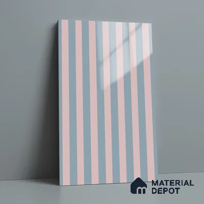 GA 4112 8 ft x 4 ft Stripe Matte Finish 6H Antiscratch Acrylic Laminate - 1.5 mm | Suitable for Living Room, Kitchen, Office