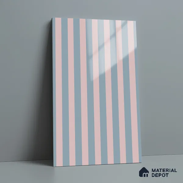 GA 4112 8 ft x 4 ft Stripe Matte Finish 6H Antiscratch Acrylic Laminate - 1.5 mm | Suitable for Living Room, Kitchen, Office
