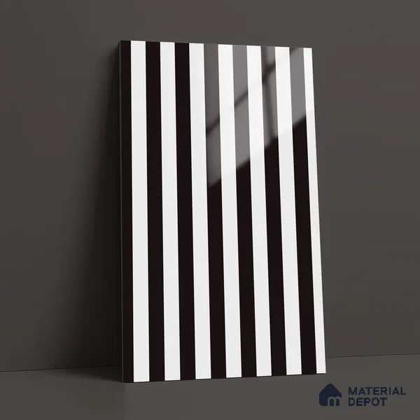GA 4128 8 ft x 4 ft Stripe Matte Finish 6H Antiscratch Acrylic Laminate - 1.5 mm | Suitable for Living Room, Kitchen, Office