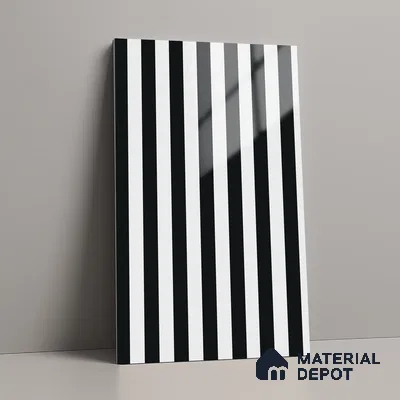 GA 4129 8 ft x 4 ft Stripe Matte Finish 6H Antiscratch Acrylic Laminate - 1.5 mm | Suitable for Living Room, Kitchen, Office