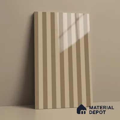 GA 4143 8 ft x 4 ft Stripe Matte Finish 6H Antiscratch Acrylic Laminate - 1.5 mm | Suitable for Living Room, Kitchen, Office