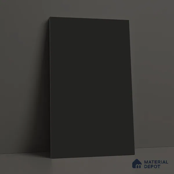 Charcoal Black Solid Colors Look LM 21803 8 ft x 4 ft Matte Finish 6H Anti Scratch Acrylic Laminate - 1.5 mm | Suitable for Living Room, Kitchen, Office