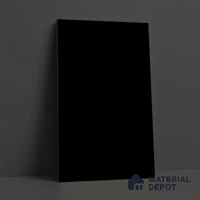 Pure Black Solid Colors Look LM 21804 8 ft x 4 ft Matte Finish 6H Anti Scratch Acrylic Laminate - 1.5 mm | Suitable for Living Room, Kitchen, Office