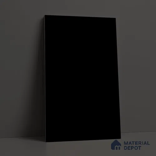 Pure Black Solid Colors Look LM 21804 8 ft x 4 ft Matte Finish 6H Anti Scratch Acrylic Laminate - 1.5 mm | Suitable for Living Room, Kitchen, Office