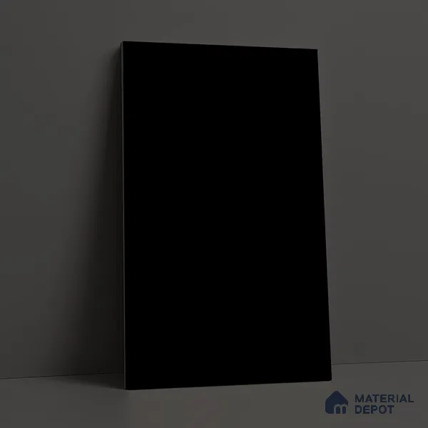 Pure Black Solid Colors Look LM 21804 8 ft x 4 ft Matte Finish 6H Anti Scratch Acrylic Laminate - 1.5 mm | Suitable for Living Room, Kitchen, Office