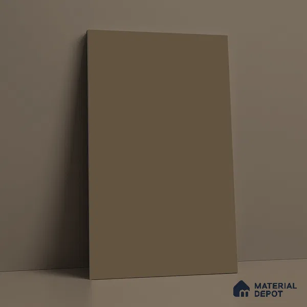 Chocolate Brown Solid Colors Look LM 21809 8 ft x 4 ft Matte Finish 6H Anti Scratch Acrylic Laminate - 1.5 mm | Suitable for Living Room, Kitchen, Office