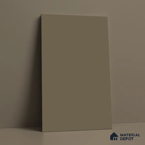 Taupe Brown Solid Colors Look LM 21810 8 ft x 4 ft Matte Finish 6H Anti Scratch Acrylic Laminate - 1.5 mm | Suitable for Living Room, Kitchen, Office