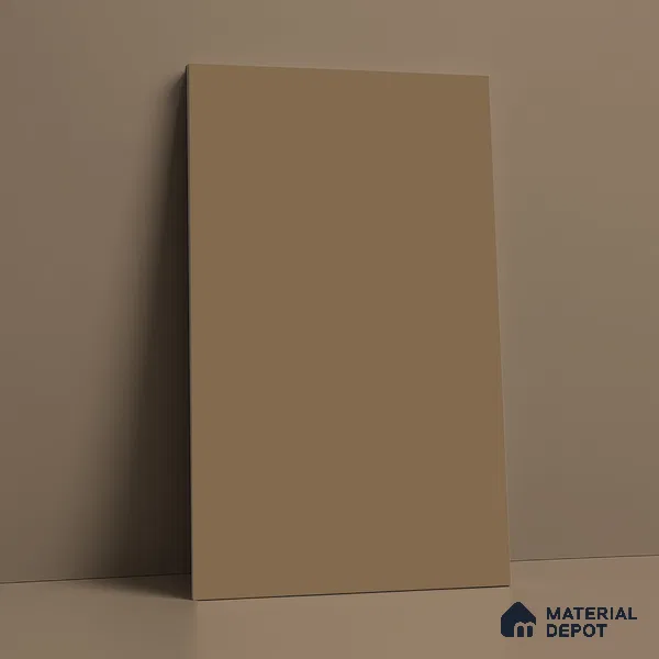 Warm Brown Solid Colors Look LM 21816 8 ft x 4 ft Matte Finish 6H Anti Scratch Laminate - 1.5 mm | Suitable for Living Room, Kitchen, Office